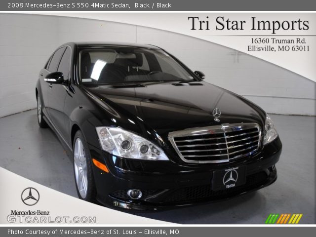 2008 Mercedes-Benz S 550 4Matic Sedan in Black