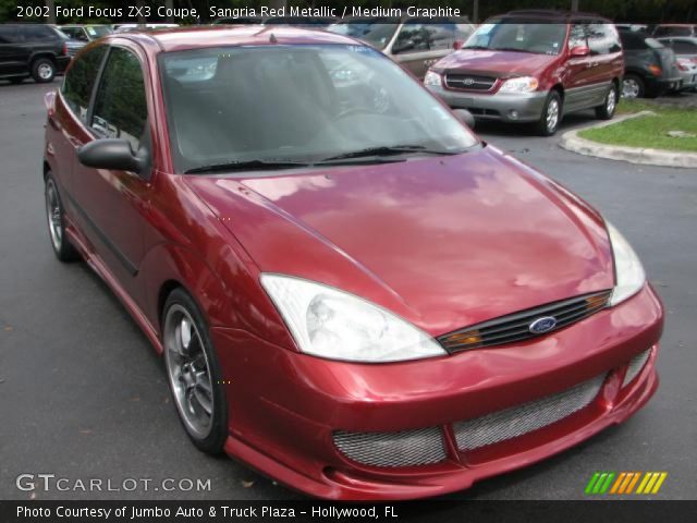 2002 Ford Focus ZX3 Coupe in Sangria Red Metallic