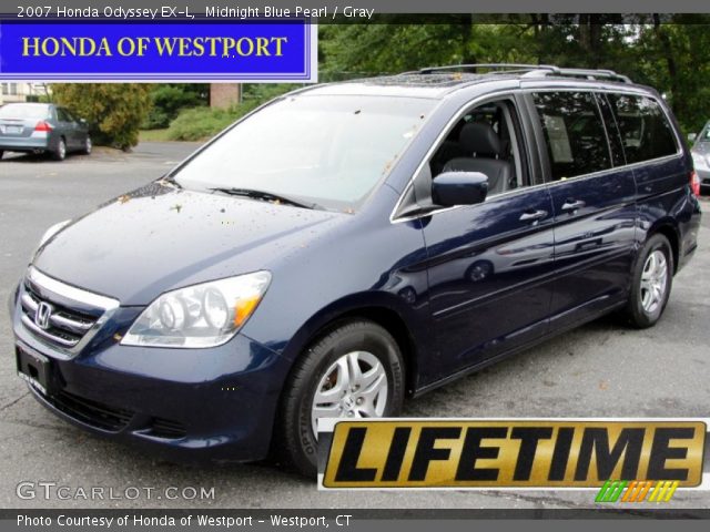 2007 Honda Odyssey EX-L in Midnight Blue Pearl