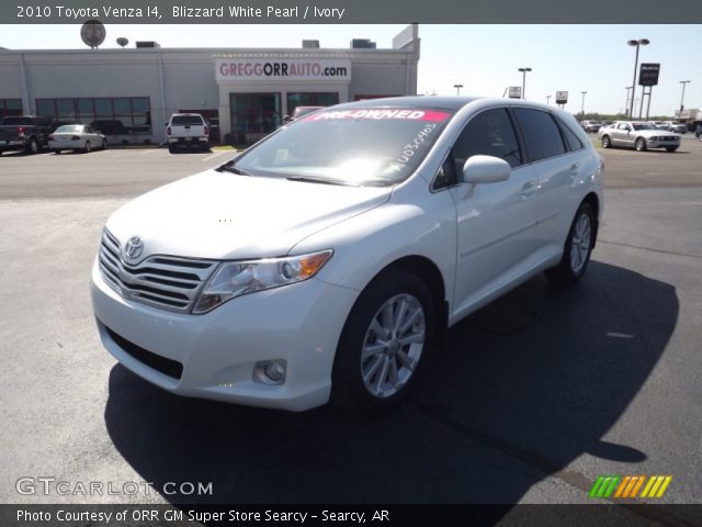 2010 Toyota Venza I4 in Blizzard White Pearl