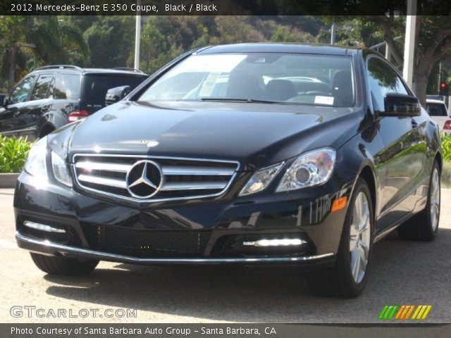 2012 Mercedes-Benz E 350 Coupe in Black