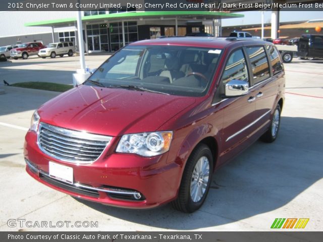 2012 Chrysler Town & Country Limited in Deep Cherry Red Crystal Pearl