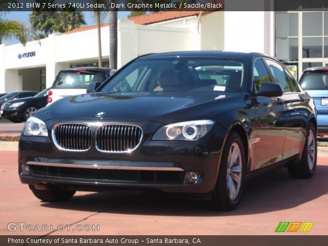 2012 BMW 7 Series 740Li Sedan in Dark Graphite Metallic