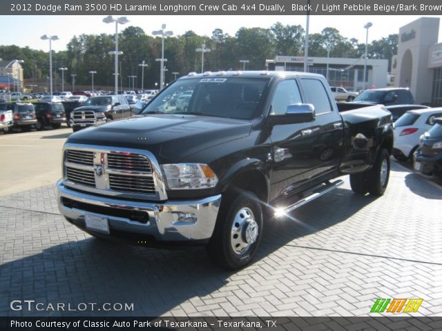 2012 Dodge Ram 3500 HD Laramie Longhorn Crew Cab 4x4 Dually in Black