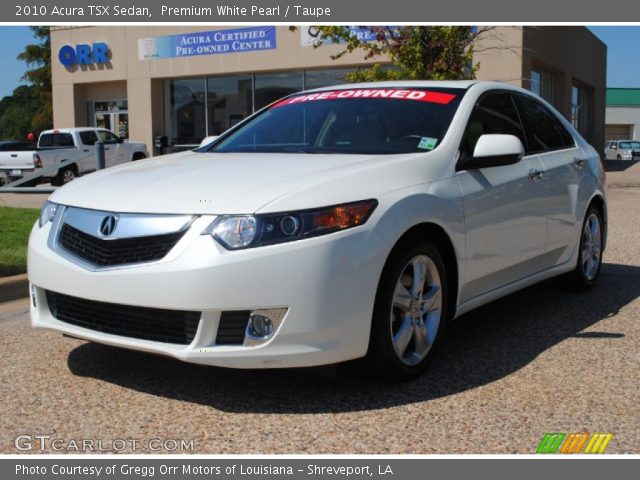 2010 Acura TSX Sedan in Premium White Pearl