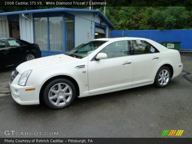 2008 Cadillac STS V6 in White Diamond Tricoat