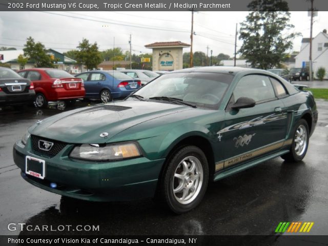 2002 Ford Mustang V6 Coupe in Tropic Green Metallic