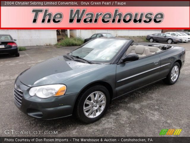 2004 Chrysler Sebring Limited Convertible in Onyx Green Pearl