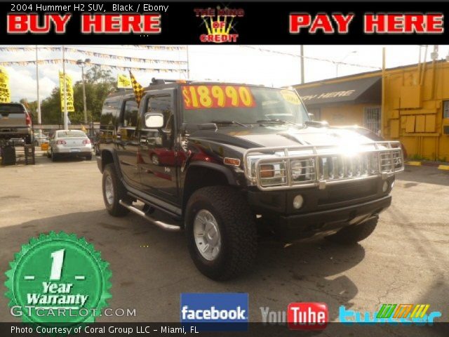 2004 Hummer H2 SUV in Black