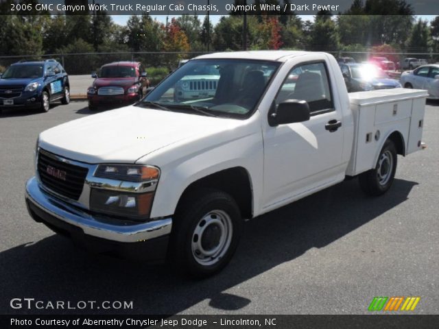2006 GMC Canyon Work Truck Regular Cab Chassis in Olympic White