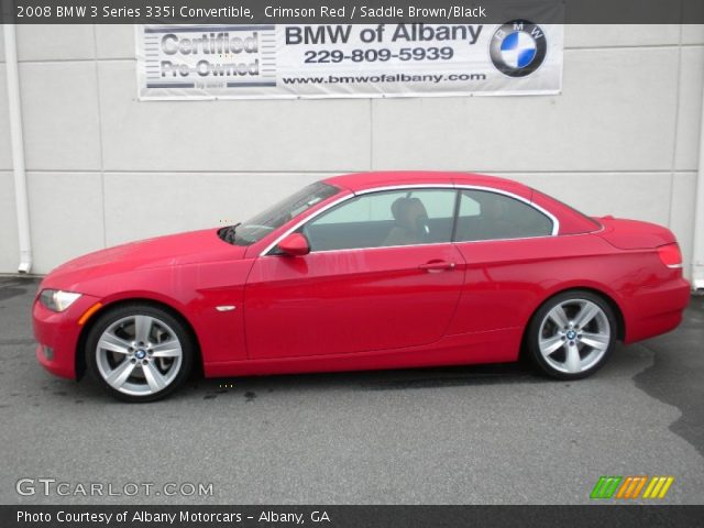 2008 BMW 3 Series 335i Convertible in Crimson Red