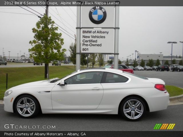 2012 BMW 6 Series 650i Coupe in Alpine White