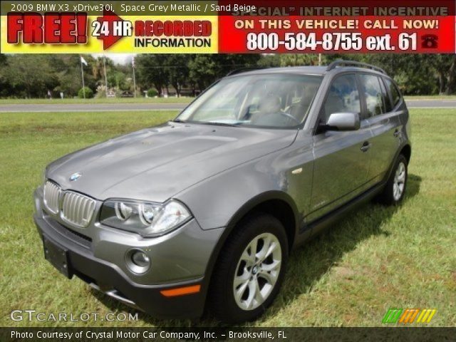 2009 BMW X3 xDrive30i in Space Grey Metallic