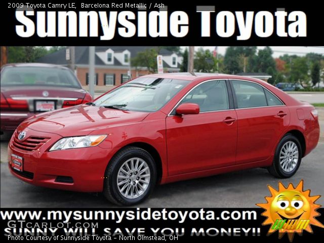 2009 Toyota Camry LE in Barcelona Red Metallic