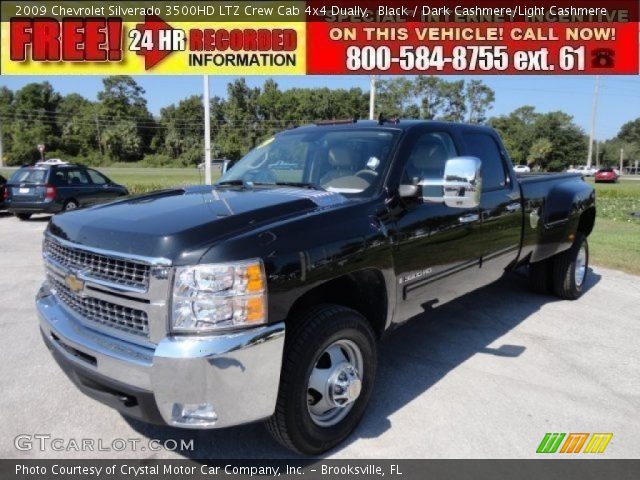 2009 Chevrolet Silverado 3500HD LTZ Crew Cab 4x4 Dually in Black