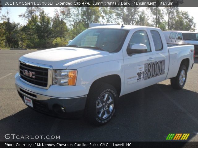 2011 GMC Sierra 1500 SLT Extended Cab 4x4 in Summit White