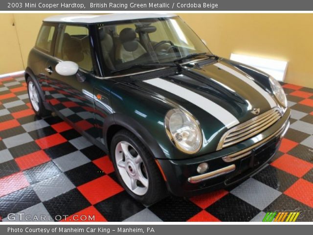 2003 Mini Cooper Hardtop in British Racing Green Metallic