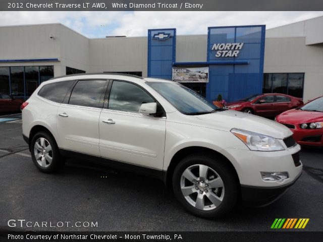 2012 Chevrolet Traverse LT AWD in White Diamond Tricoat