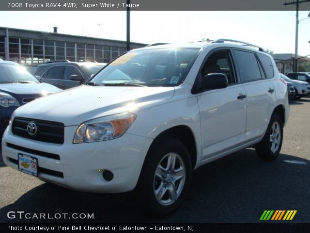 2008 Toyota RAV4 4WD in Super White