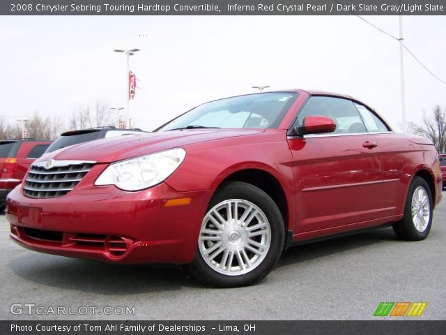 2008 Chrysler Sebring Touring Hardtop Convertible in Inferno Red Crystal Pearl