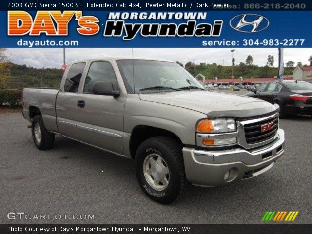 2003 GMC Sierra 1500 SLE Extended Cab 4x4 in Pewter Metallic