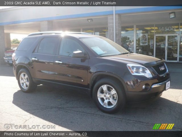 2009 GMC Acadia SLE AWD in Dark Crimson Metallic