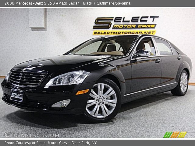 2008 Mercedes-Benz S 550 4Matic Sedan in Black