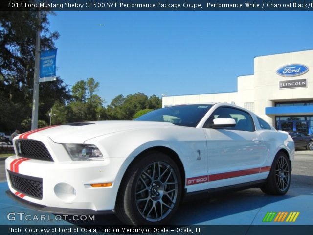 2012 Ford Mustang Shelby GT500 SVT Performance Package Coupe in Performance White