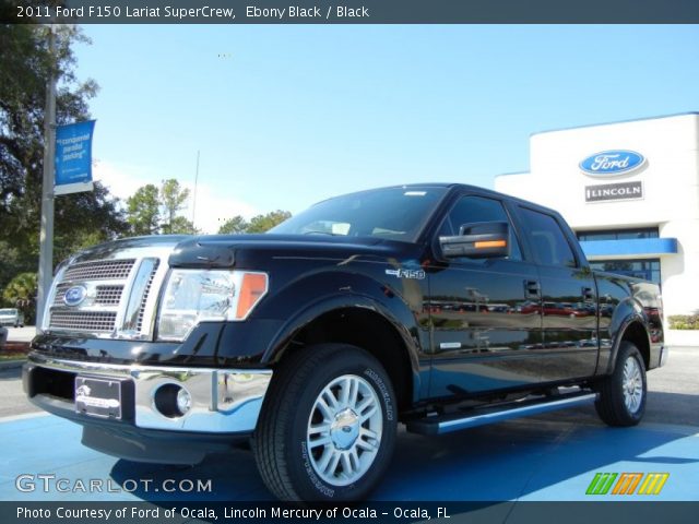 2011 Ford F150 Lariat SuperCrew in Ebony Black