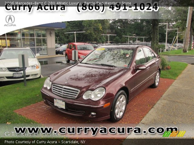 2006 Mercedes-Benz C 280 4Matic Luxury in Barolo Red Metallic