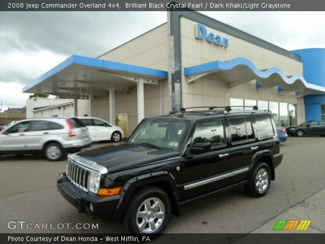2008 Jeep Commander Overland 4x4 in Brilliant Black Crystal Pearl