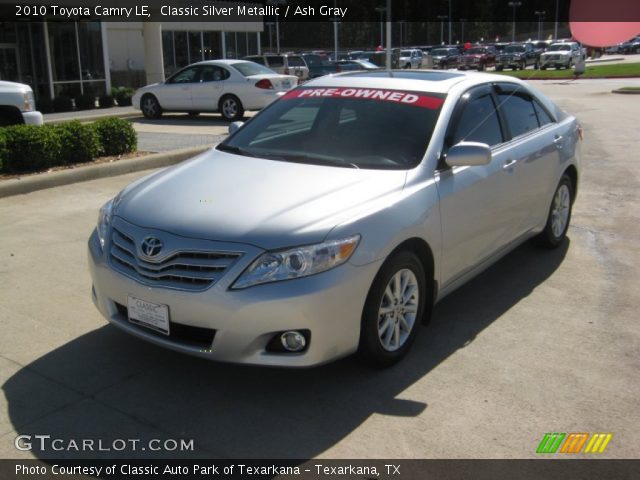 2010 Toyota Camry LE in Classic Silver Metallic