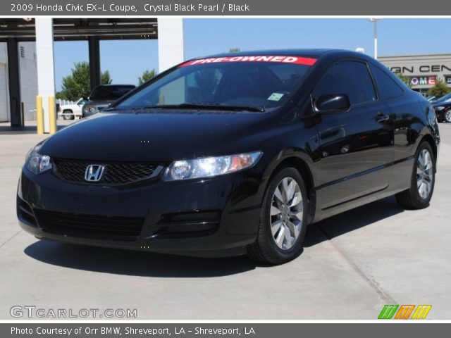 2009 Honda civic ex coupe black #6