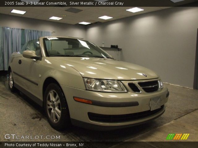 2005 Saab 9-3 Linear Convertible in Silver Metallic