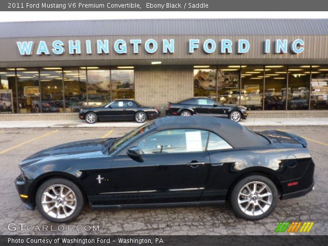 2011 Ford Mustang V6 Premium Convertible in Ebony Black
