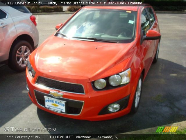 2012 Chevrolet Sonic LT Hatch in Inferno Orange Metallic