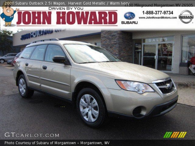 2008 Subaru Outback 2.5i Wagon in Harvest Gold Metallic