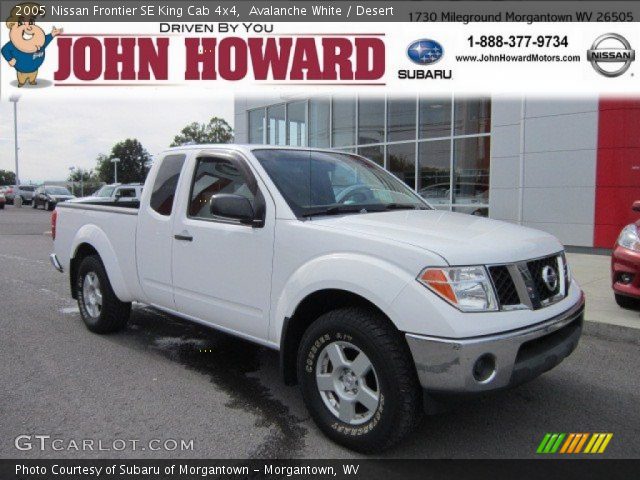 2005 Nissan Frontier SE King Cab 4x4 in Avalanche White