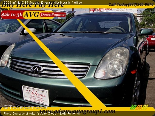 2003 Infiniti G 35 Sedan in Emerald Mist Metallic