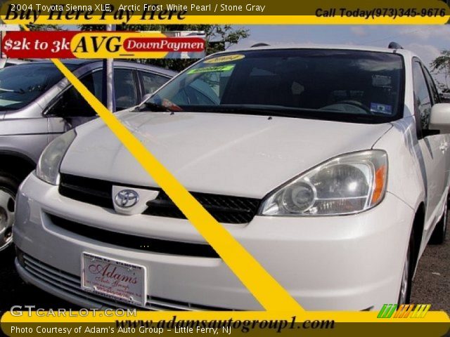 2004 Toyota Sienna XLE in Arctic Frost White Pearl