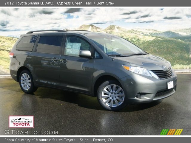 2012 Toyota Sienna LE AWD in Cypress Green Pearl