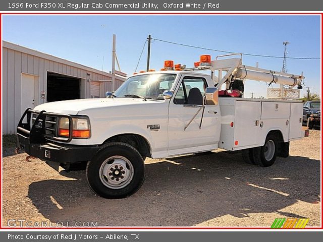1996 Ford F350 XL Regular Cab Commercial Utility in Oxford White