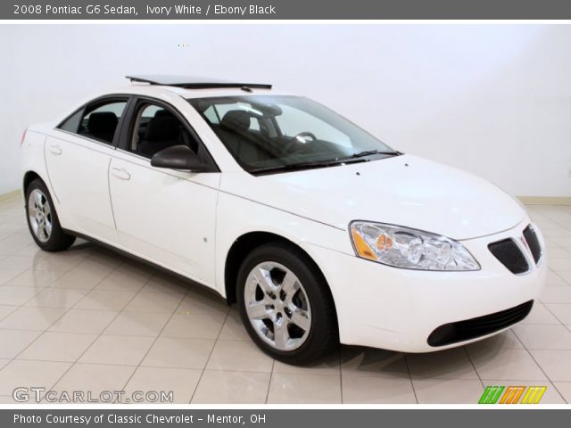 2008 Pontiac G6 Sedan in Ivory White