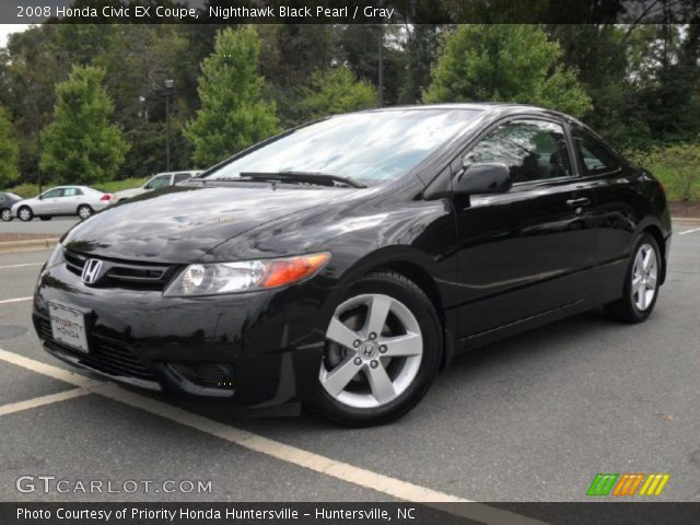 2008 Honda Civic EX Coupe in Nighthawk Black Pearl