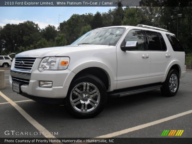 2010 Ford Explorer Limited in White Platinum Tri-Coat