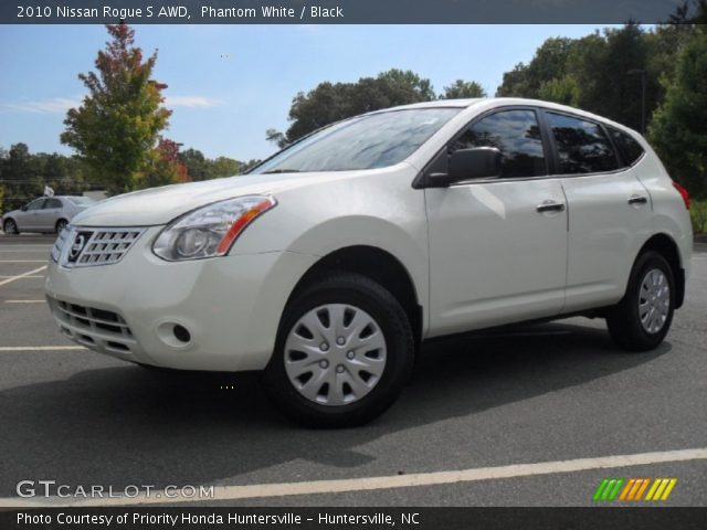 2010 Nissan Rogue S AWD in Phantom White