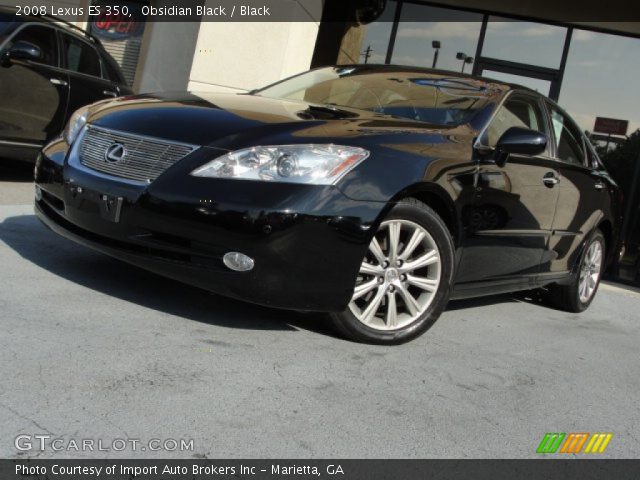 2008 Lexus ES 350 in Obsidian Black