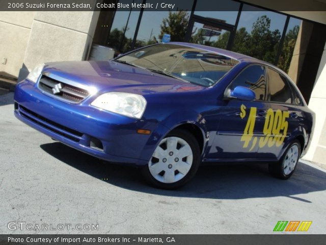 2006 Suzuki Forenza Sedan in Cobalt Blue Metallic