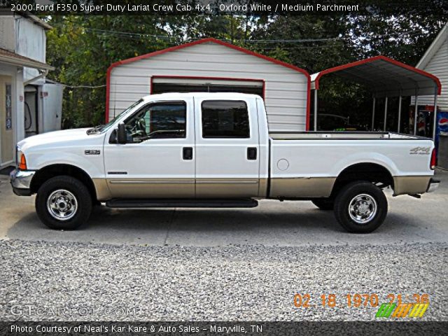 2000 Ford F350 Super Duty Lariat Crew Cab 4x4 in Oxford White
