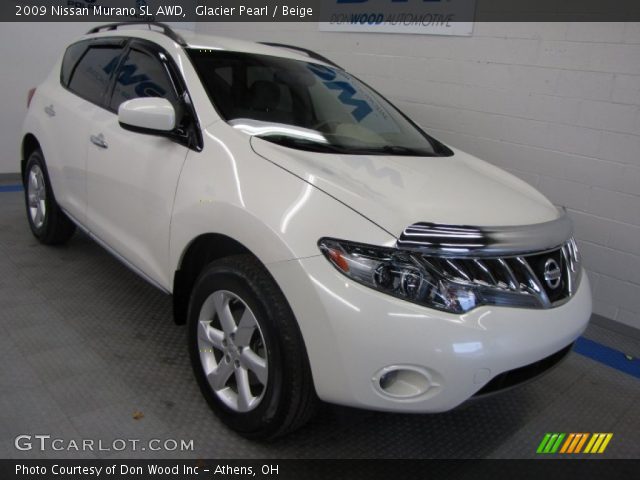 2009 Nissan Murano SL AWD in Glacier Pearl